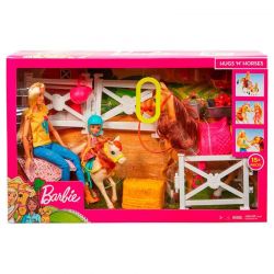 Barbie och Chelsea med hästar
