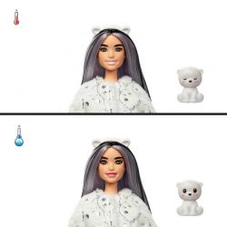 Barbie Cutie Reveal Winter Sparkle Polar Bear Isbjörn Series 3 Överraskning