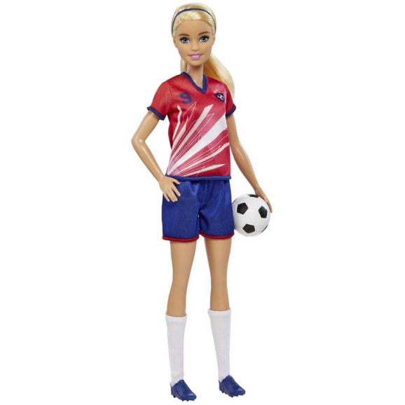 Barbie Fotbollspelare med fotboll
