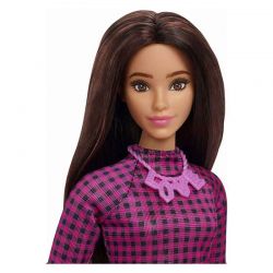 Barbiedocka Curvy Fashionista Pink Checkers