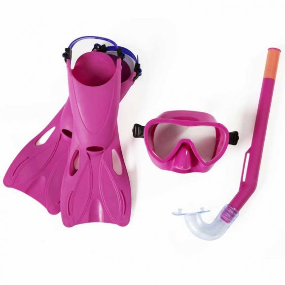 Snorkelset Rosa för barn Bestway