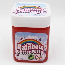 Rainbow Glitter Putty Slime