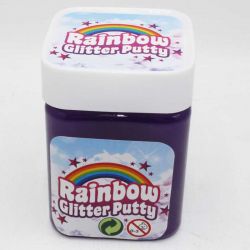 Rainbow Glitter Putty Slime