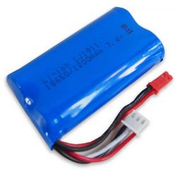 Batteri LI-ion 7,4 volt till Amewi Radiostyrd Grävmaskin ACV730 Gul 1:14