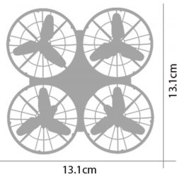 Syma Radiostyrd X26 Tennisdrönare Bumper automatisk start- och landning