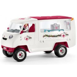 Schleich Veterinärsbil med Hanoverian föl 42370