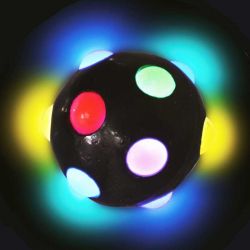 Studsboll Disco med ljus 5,5 cm