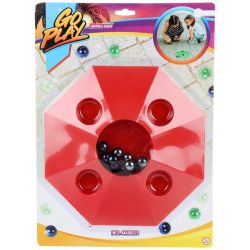 Spelkulor med kulplattaKulplatta med spelkulor
