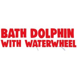 Delfin vattenhjul badkarsleksak 28 cm