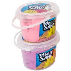 Stor burk med magisk stretch sand 500 gram