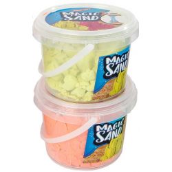 Stor burk med magisk stretch sand 500 gram