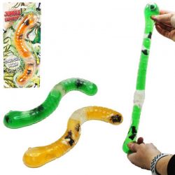 Mask med Slime, larver och flugor 27 cm
