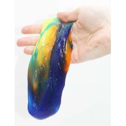 Vackert Puttty Slime med enhörning flerfärgat