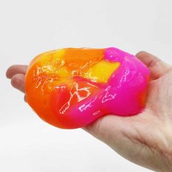 Vackert Puttty Slime med enhörning flerfärgat