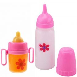 Baby Rose Juiceflaska och nappflaska med mjölk leksak