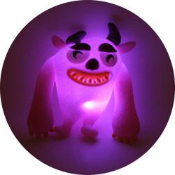 Roligt monster med ljus klämmonster mjuk