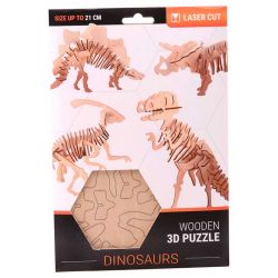 Pussel 3D Dinosaurie Plywood T-Rex