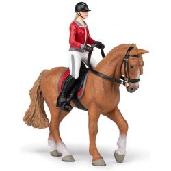 Papo Irish draught med ryttare dam