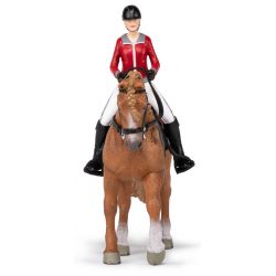 Papo Irish draught med ryttare dam