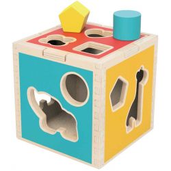 Plocklåda och Sorteringslåda i trä leksak Tooky Toy