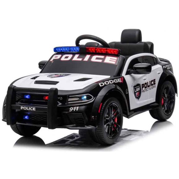 Elbil Barn Dodge Charger SRT Hellcar Redeye Police 2 x 12 volt Azeno