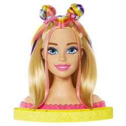 Barbie Neon Rainbow Deluxe Styling Huvud Totally Hair HMD78