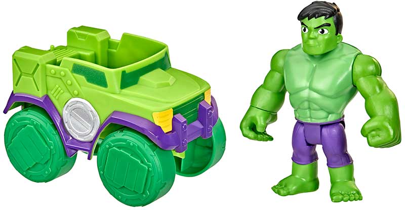 Hulken Figur och Fordon Spidey och Hans Fantastiska Vänner