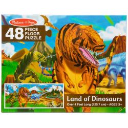 Melissa & Doug Land Of Dinosaurs Golvpussel 48 bitar