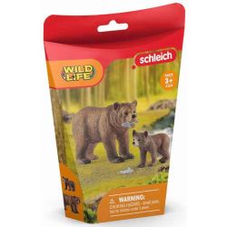 Schleich Grizzlybjörn med unge 42473