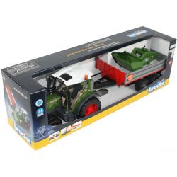 Bruder Fendt 211 Vario Traktor med skopa och vagn 02182