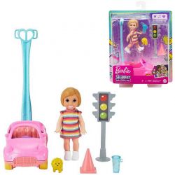Barbie Babysitter med bil och tillbehör