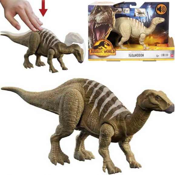 30 cm Jurassic World Iguanodon Dinosaurie med ljud HDX41
