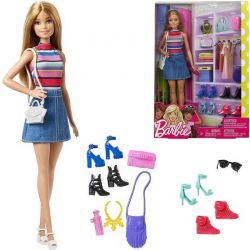 Barbiedocka med skor och accessoarer