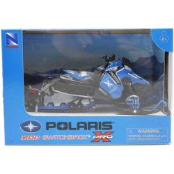 Snöskoter 19 cm Polaris Switchback Pro-X 800 Leksak till barn NewRay 1:16