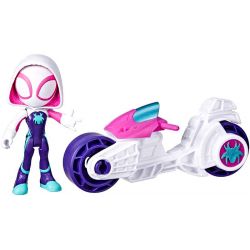 Ghost-Spider Motorcykel och Figur 10 cm Spidey and his Amazing Friends