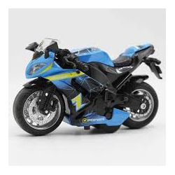 1 st. Leksaksmotorcykel med ljus, ljud och pullback-funktion 11 cm