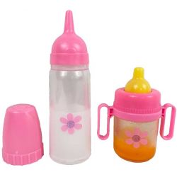 Baby Rose Juiceflaska och nappflaska med mjölk