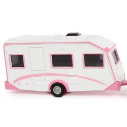 Leksaksbil Volvo V70 med husvagn Rosa