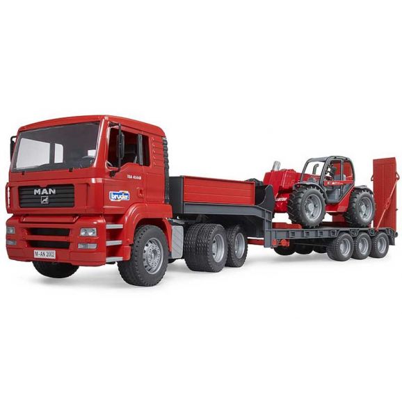 Bruder Lastbil MAN TGA Trailer och Manitou Lastare 02774