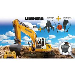 Radiostyrd Liebherr Grävmaskin R936 med Rivningsset 1:20 - 2,4 GHz