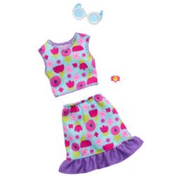 Barbiekläder Flower Dress Glasögon HRH39