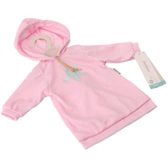 Skrållan Hoodie Rosa dockläder