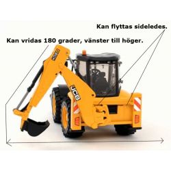 Bruder JCB 5CX Eco Traktorgrävare Grävlastare 02454