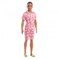 Barbie Fashionista Pink Floral Dress HJT02