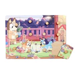 Bluey pussel med knoppar