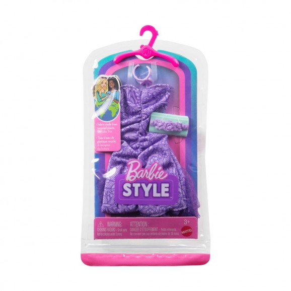 Barbie Fashion Outfit Lila Klänning