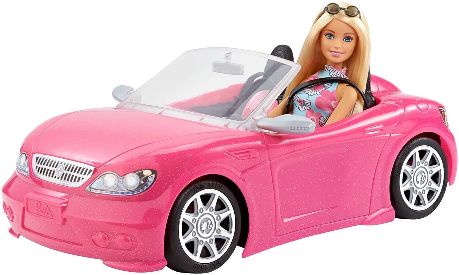 Läs mer om Barbie Bil Glam Pop Cabriolet Mattel med barbiedocka FPR57