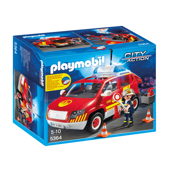 Playmobil Brandchefsbil Med Ljud Och Ljus 5364
