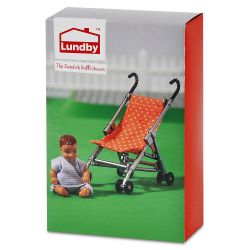Lundby paraplyvagn och bebis