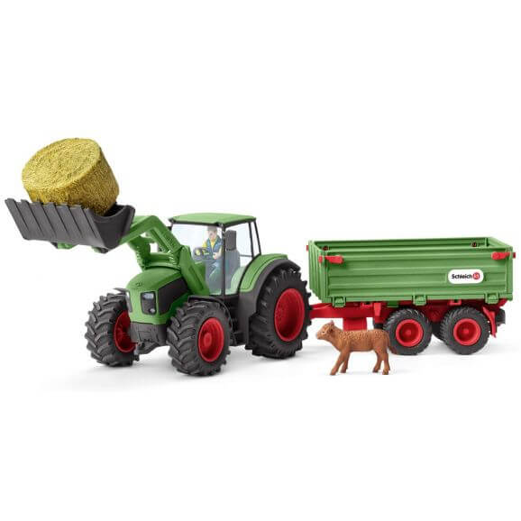 Schleich Farm World Traktor med trailer 42379